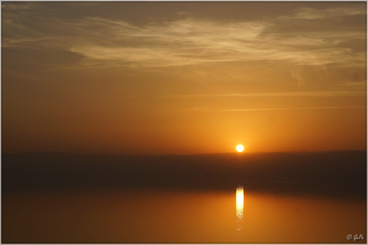 Sonnenuntergang am Toten Meer