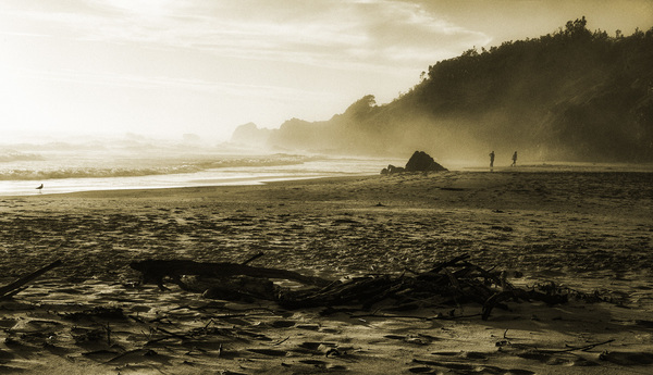 Morgens am Strand ...