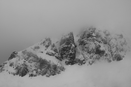 Snowy Mountaintops.