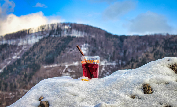 Aperol im Schnee