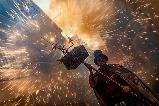 Feuerwerk am Morgen