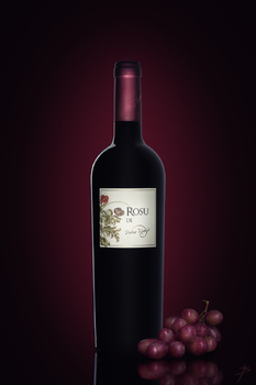 Red Wine and Grapes