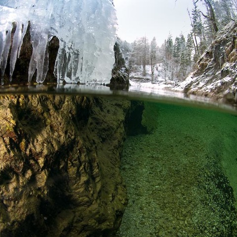 White Ice - Green Water