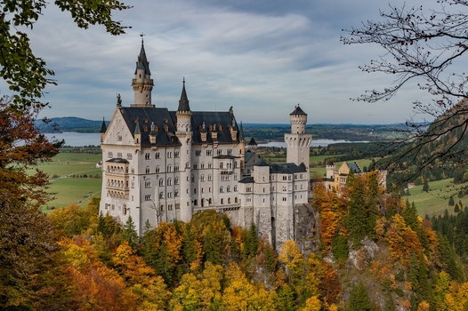 Herbstliches Schloss