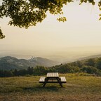 eine Bank mit Aussicht