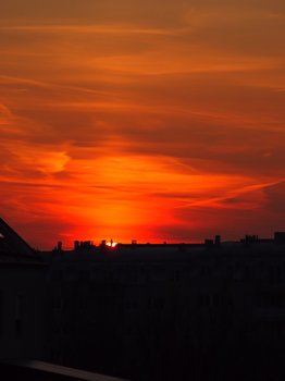 Sonnenaufgang über Wien