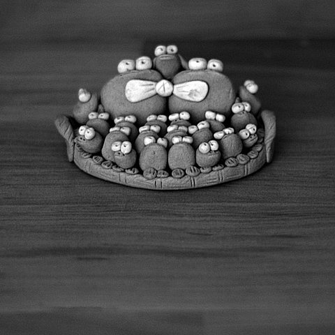 Froschfamilie. Wien, anno 1907