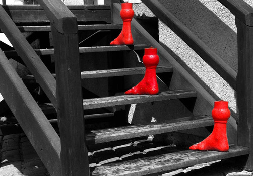 rote Füsse