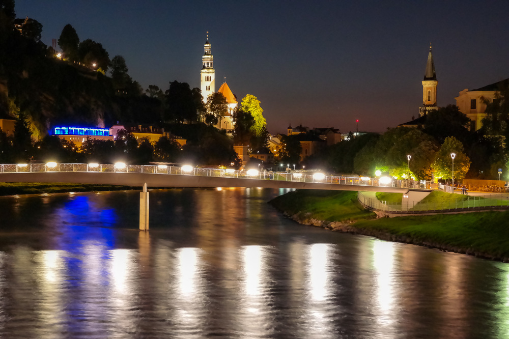Salzach bei Nacht