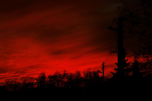 red sky