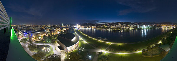 Aussicht vom Dach des Arcotel NIKE