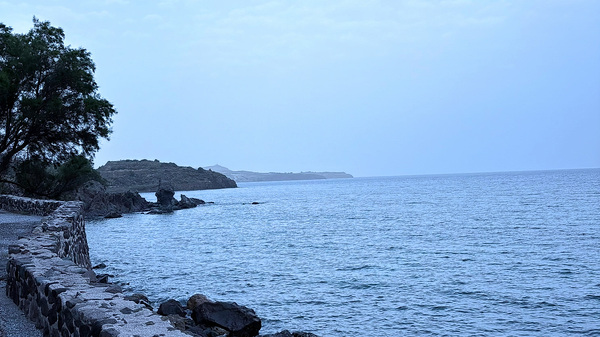 Düstere Stimmung am Meer