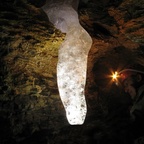 Eiszapfen in der Obstanser Eishöhle