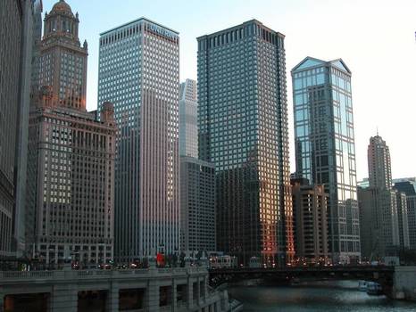 Windy City at Sunset