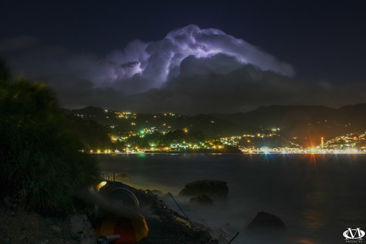 Unwetter über Moneglia, IT