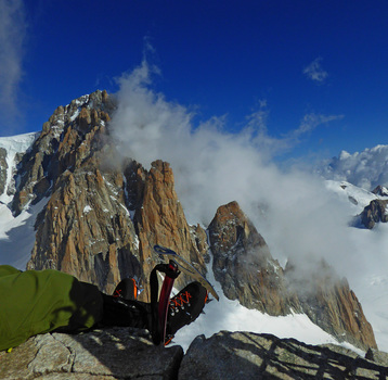 on the top