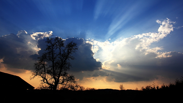 Wolken am Abend