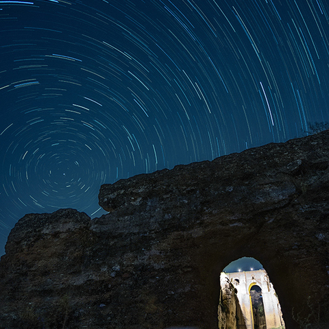 Startrail in Ronda