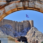 Akropolis / Athen (durch das Hadrianstor)