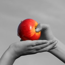 red apple