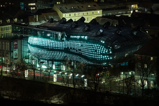 Blick vom Schloßberg auf Kunsthaus