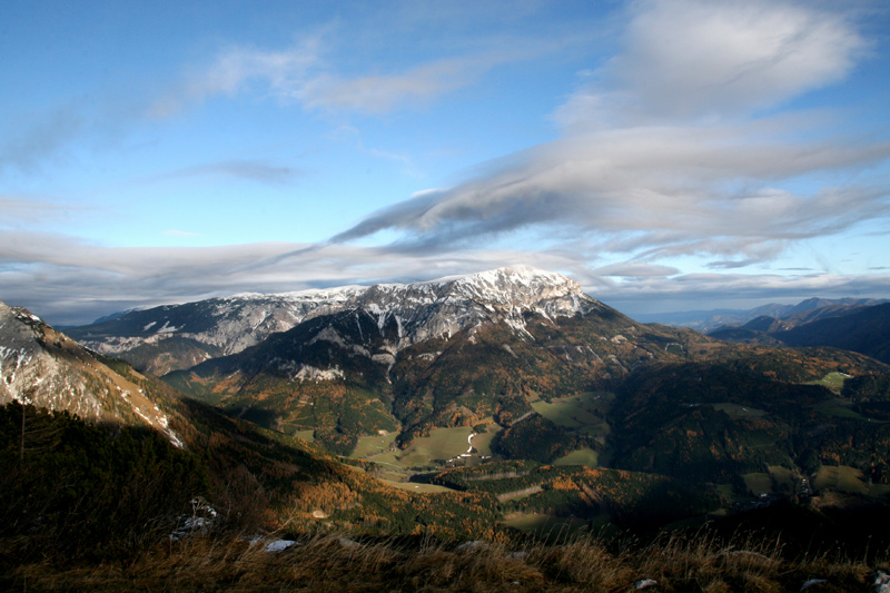 Blick von der Schneealpe auf die Rax