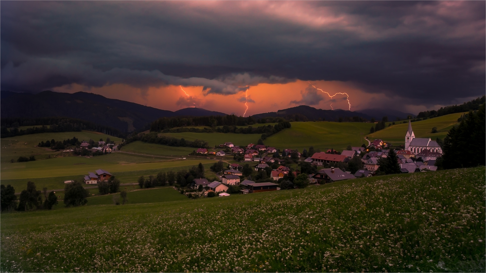 Thunderstorm in Austria