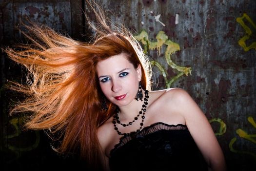 fire on hair