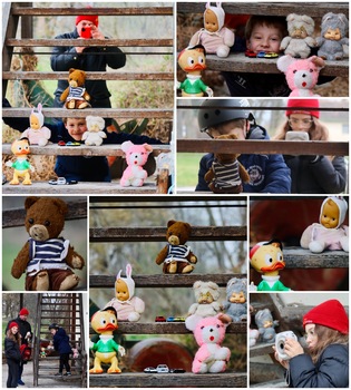 Von Kids Verstaubtes und Verstautes im Akademiepark fotografiert