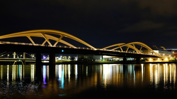 Die Ruhe vor dem Sturm- Neue Eisenbahnbrücke/ Linz