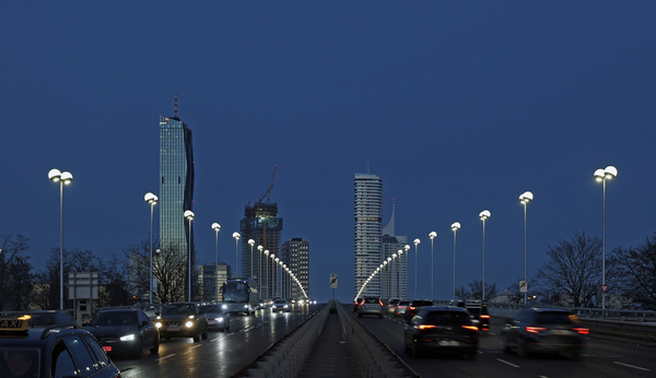 Verkehr am Abend