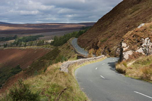 Strasse in den Wicklow Mountains