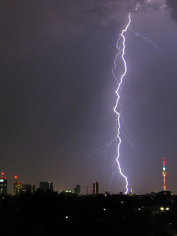 Blitz über Wien