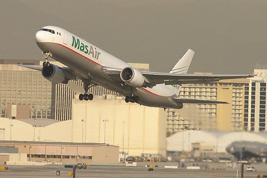 Mas Air Cargo Boeing 767 Start in Los Angeles
