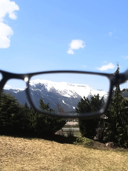 Durchsicht mit Aussicht