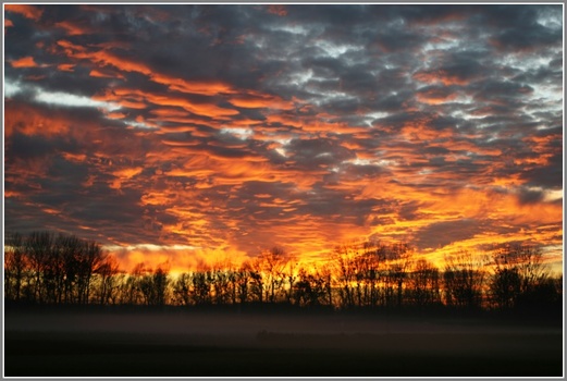 sky on fire