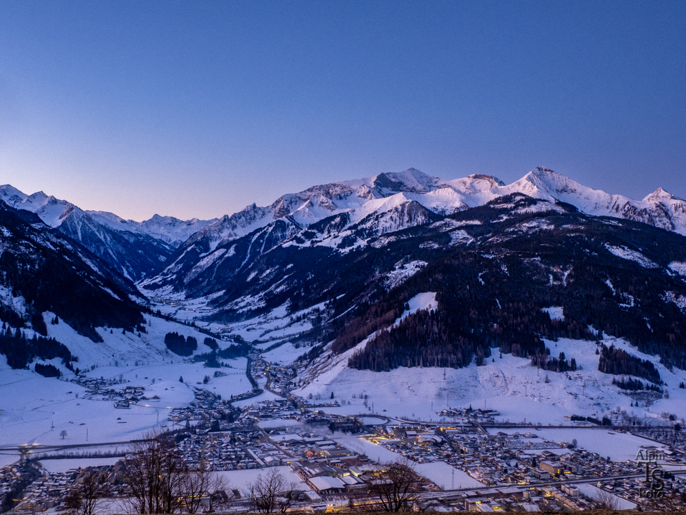 Ein Blick am Morgen in Richtung Hohe Tauern
