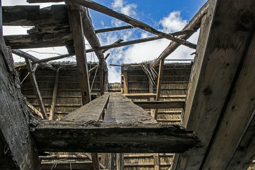 halbes Reetdach