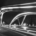 Die neue "Eisenbahnbrücke" in Linz