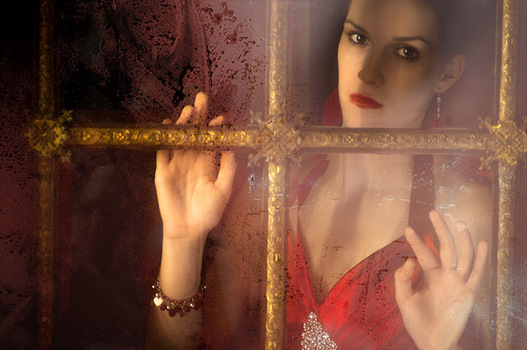 behind the window