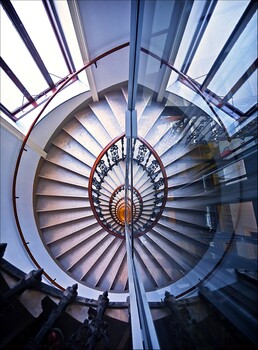 Treppe am Alsergrund - Blick nach unten