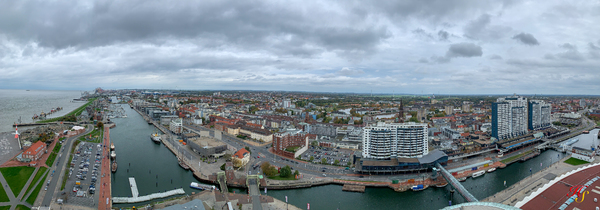 Blick über Bremerhaven