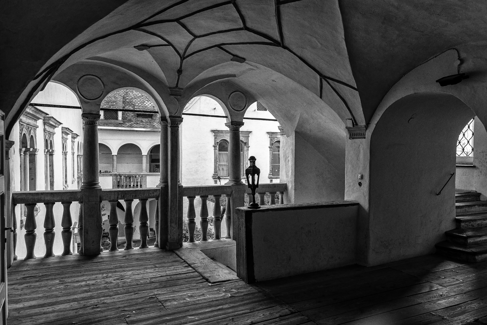 In einem Grazer Stiegenhaus Innenhof