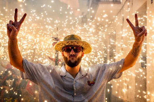 Teilnehmer eines Stadtfests