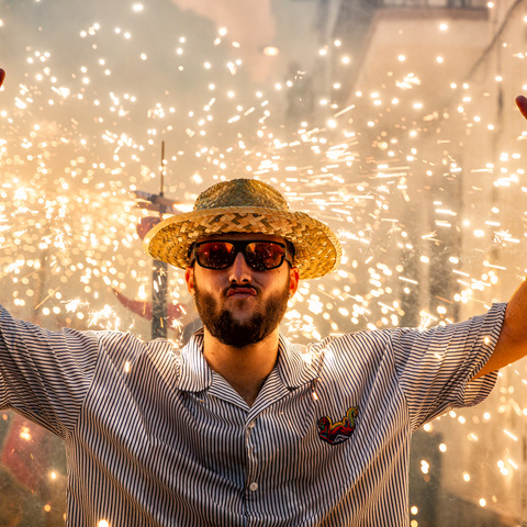 Teilnehmer eines Stadtfests
