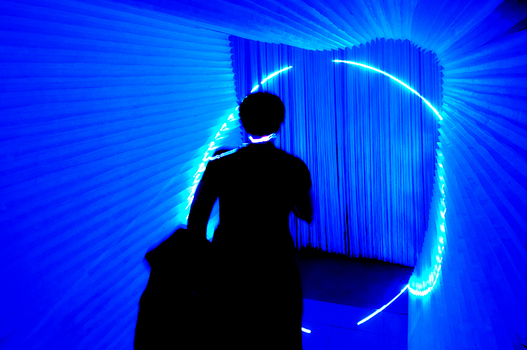 blue exit