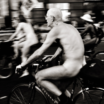 Radfahrer in London