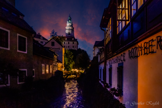 Nachts in Krumau CZ