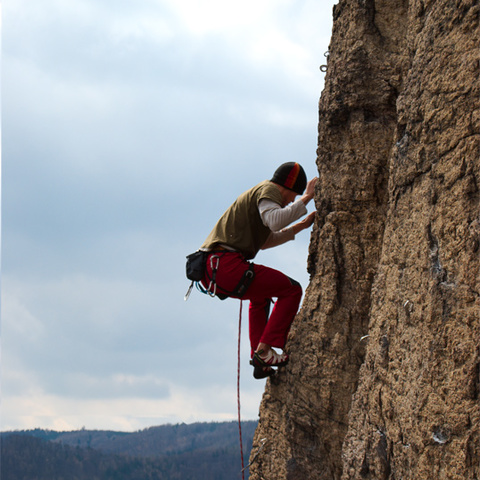 climbing high