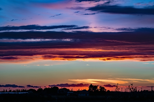 toskanischer Sonnenuntergang